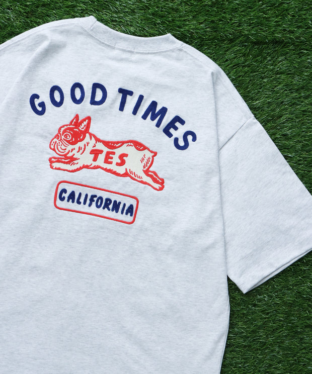 一部予約商品》TES GOOD TIMES EMB BIG T-SHIRT / ビッグシルエットT