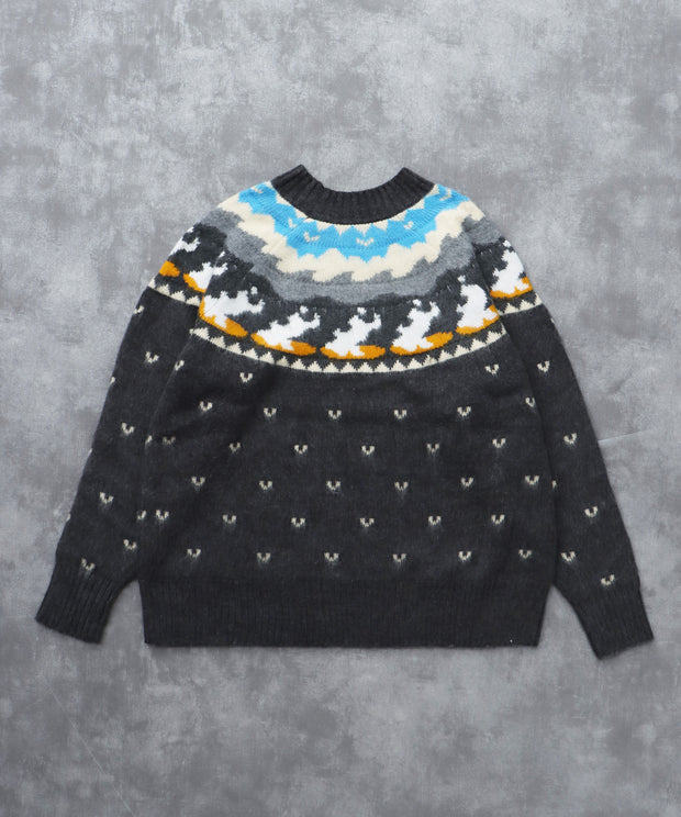 TES FB JQ KNIT / クルーネックニット