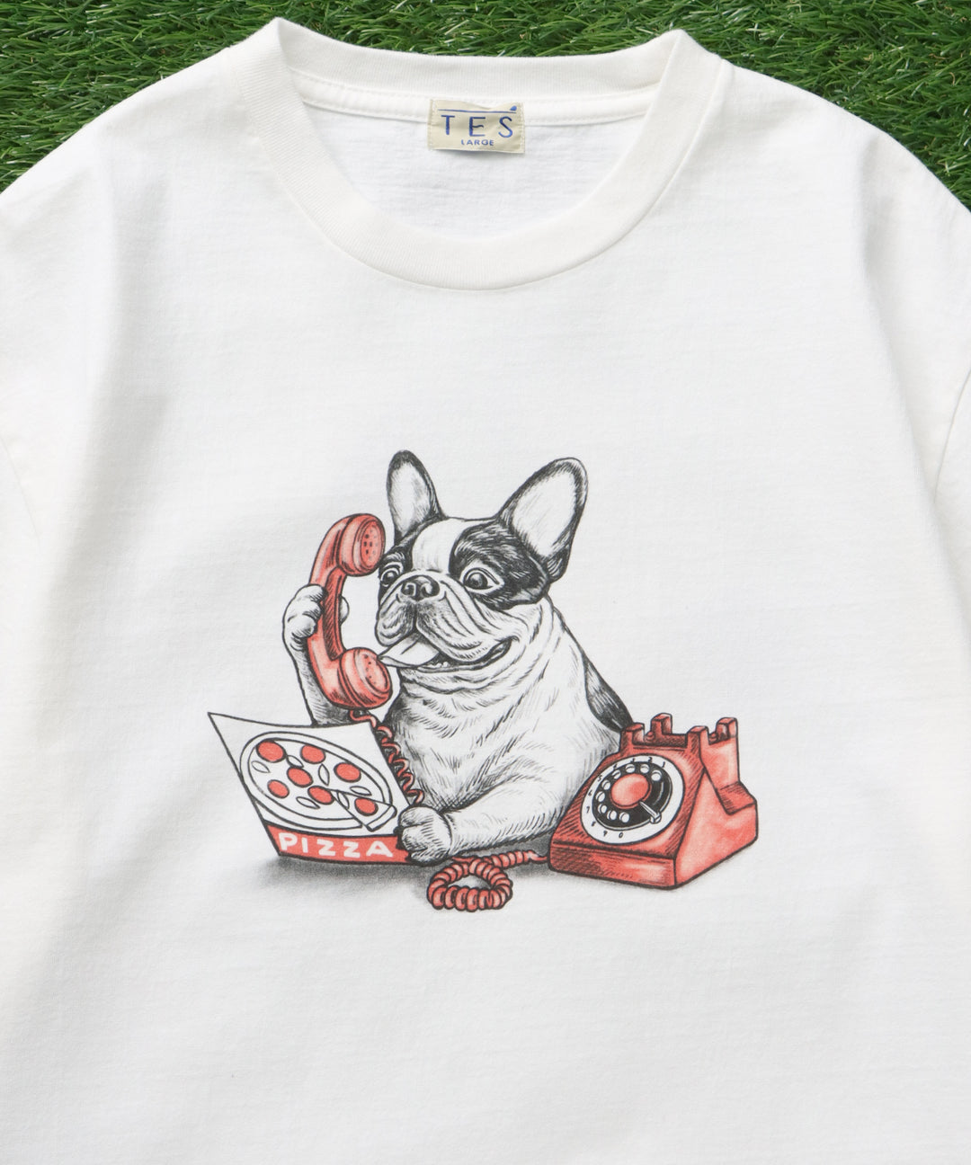 TES PIZZA DELIVERY TEE/ Tシャツ – TES | THE ENDLESS SUMMER
