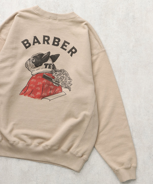 【WEB / FLAG SHOP限定】TES BARBER PT SWEAT/ クルースウェット