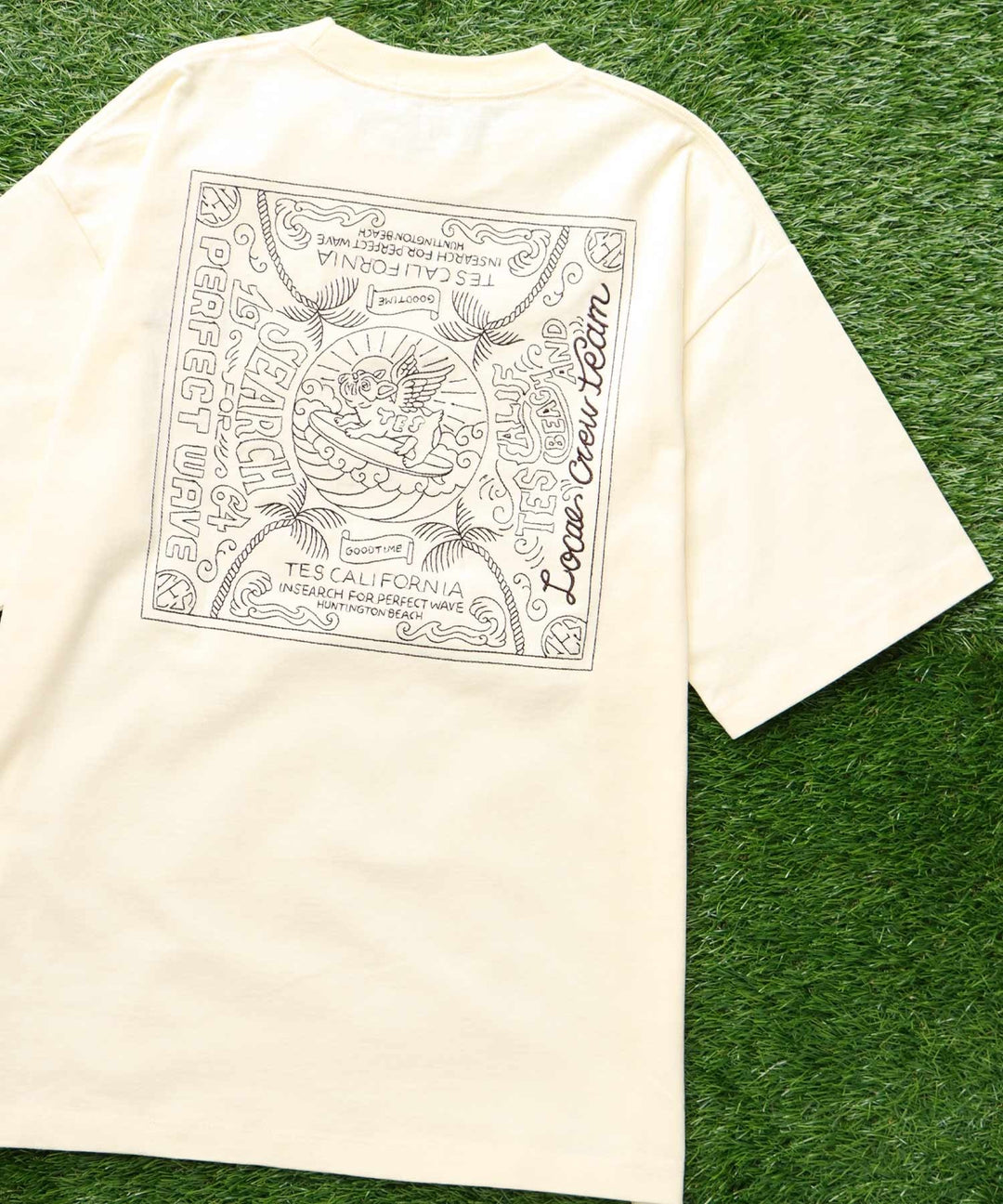 2026 TES BANDANA BIG T ビッグシルエットTシャツ TES BANDANA EMB BIG T-SHIRT / ビッグシルエットTシャツ – TES | THE
