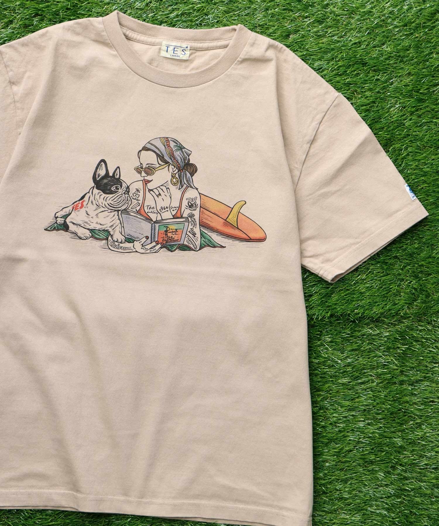 新品 Mサイズ TES エンドレスサマー マリブスター Tシャツ フルーツ ホワイト The Endless Summer MALIBU STAR T-SHIRT FRUIT WHITE The Endless Summer（エンドレスサマー）の「TES MALIBU STAR LONG