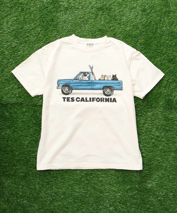 《5月上旬お届け予定》TES 4BUHI SURF TRUCK T-SHIRT / Tシャツ