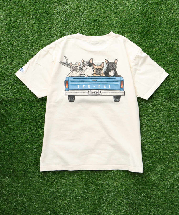 《5月上旬お届け予定》TES 4BUHI SURF TRUCK T-SHIRT / Tシャツ