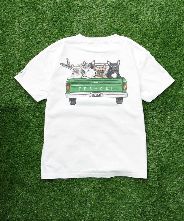 《5月上旬お届け予定》TES 4BUHI SURF TRUCK T-SHIRT / Tシャツ