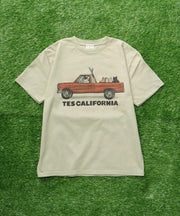 《5月上旬お届け予定》TES 4BUHI SURF TRUCK T-SHIRT / Tシャツ