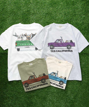 《5月上旬お届け予定》TES 4BUHI SURF TRUCK T-SHIRT / Tシャツ