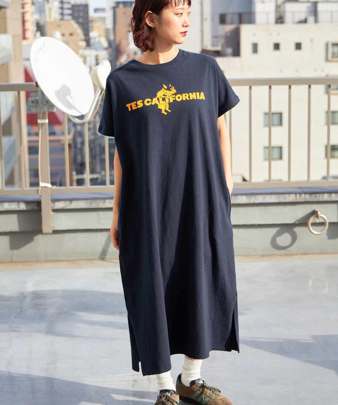 TES ORGANIC COTTON FLOCK LOGO ONE PIECE / ワンピース – TES | THE