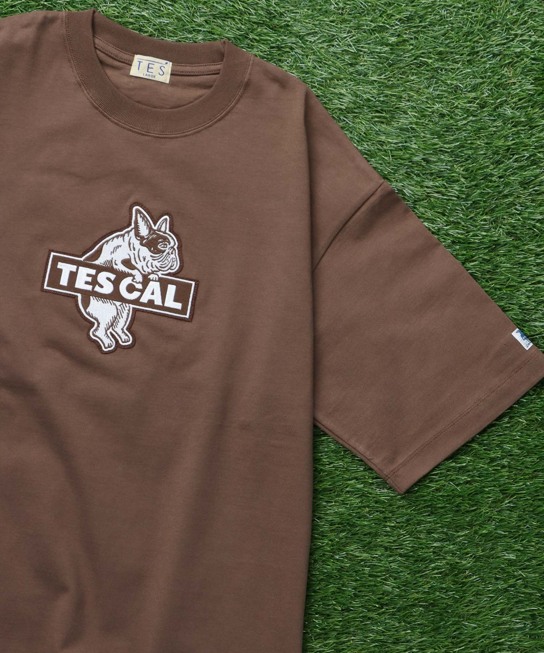 TES CAL FELT WAPPEN BIG T-SHIRT / ビッグシルエットTシャツ – TES