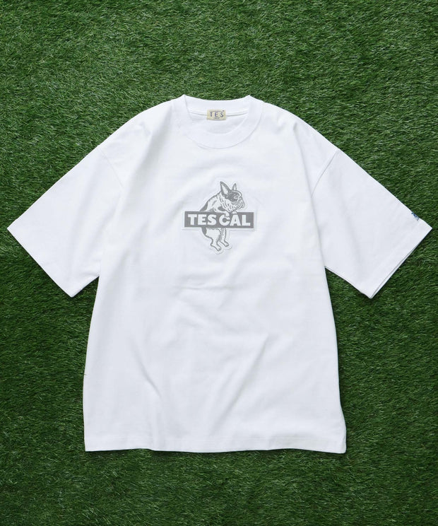 TES CAL FELT WAPPEN BIG T-SHIRT / ビッグシルエットTシャツ