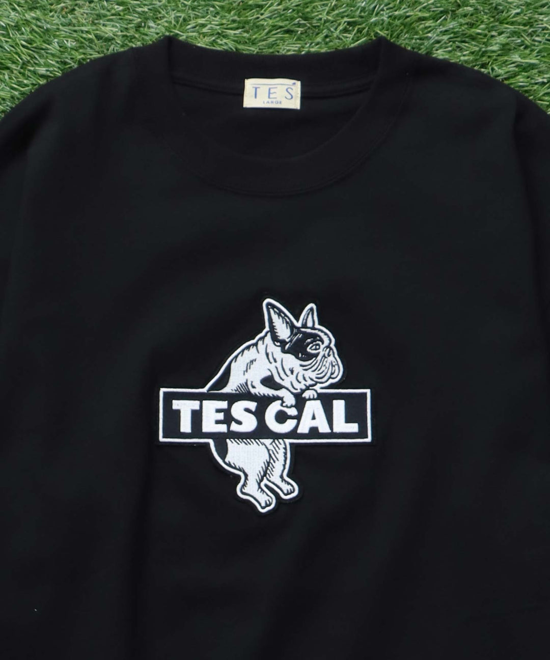 TES CAL FELT WAPPEN BIG T-SHIRT / ビッグシルエットTシャツ – TES
