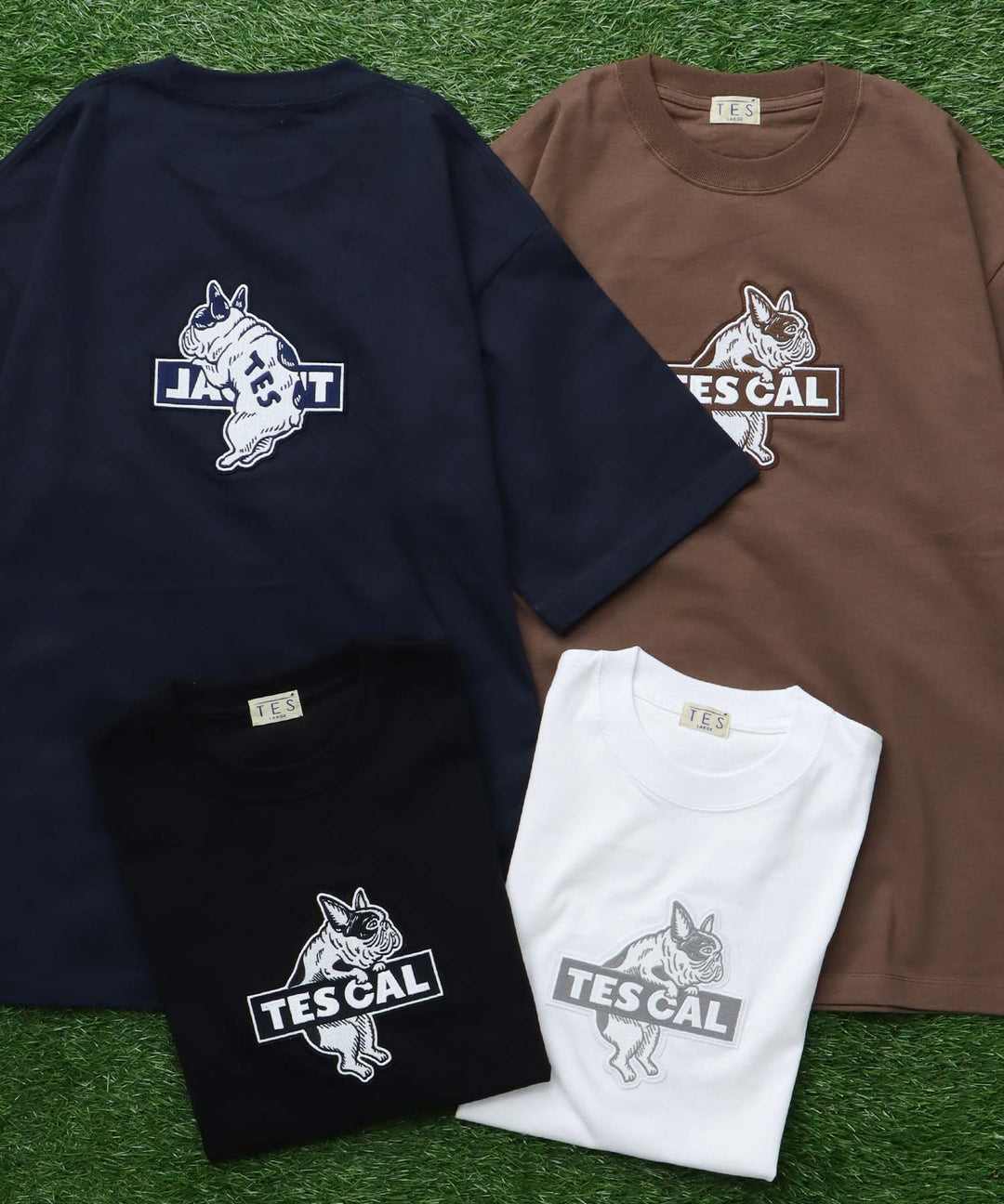 TES CAL FELT WAPPEN BIG T-SHIRT / ビッグシルエットTシャツ