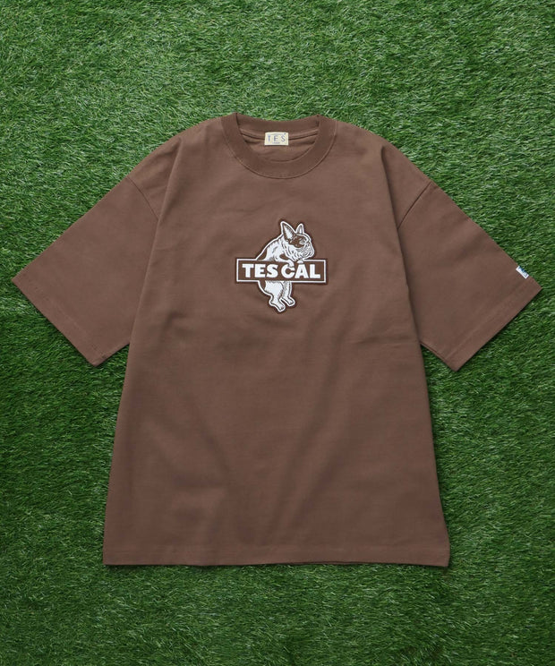 TES CAL FELT WAPPEN BIG T-SHIRT / ビッグシルエットTシャツ