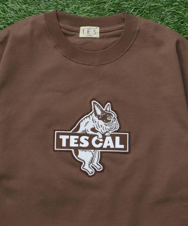 TES CAL FELT WAPPEN BIG T-SHIRT / ビッグシルエットTシャツ