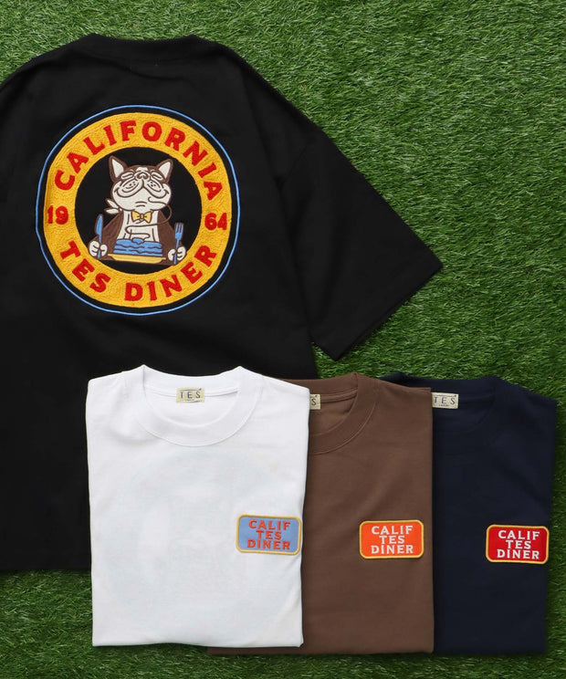 TES CALIFORNIA DINER EMB BIG T-SHIRT / ビッグシルエットTシャツ