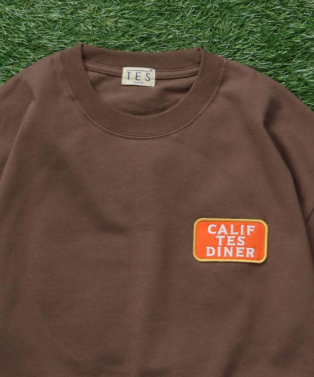 TES CALIFORNIA DINER EMB BIG T-SHIRT / ビッグシルエットTシャツ