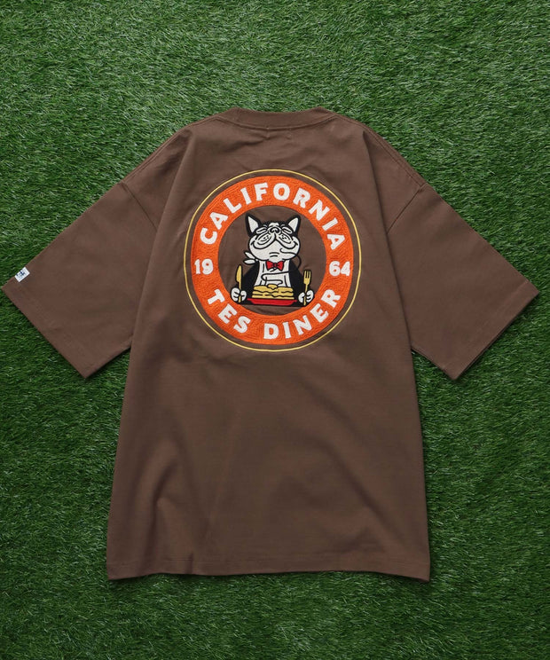 TES CALIFORNIA DINER EMB BIG T-SHIRT / ビッグシルエットTシャツ