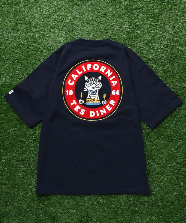 TES CALIFORNIA DINER EMB BIG T-SHIRT / ビッグシルエットTシャツ