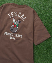 《7月上旬お届け予定》TES BOWLING EMB BIG T-SHIRT / ビッグシルエットTシャツ