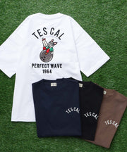 《7月上旬お届け予定》TES BOWLING EMB BIG T-SHIRT / ビッグシルエットTシャツ