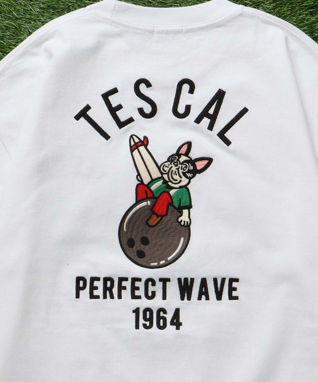 《7月上旬お届け予定》TES BOWLING EMB BIG T-SHIRT / ビッグシルエットTシャツ