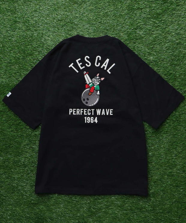《7月上旬お届け予定》TES BOWLING EMB BIG T-SHIRT / ビッグシルエットTシャツ