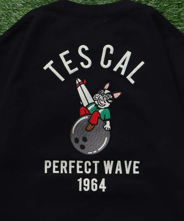 《7月上旬お届け予定》TES BOWLING EMB BIG T-SHIRT / ビッグシルエットTシャツ