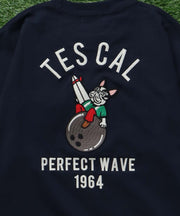 《7月上旬お届け予定》TES BOWLING EMB BIG T-SHIRT / ビッグシルエットTシャツ
