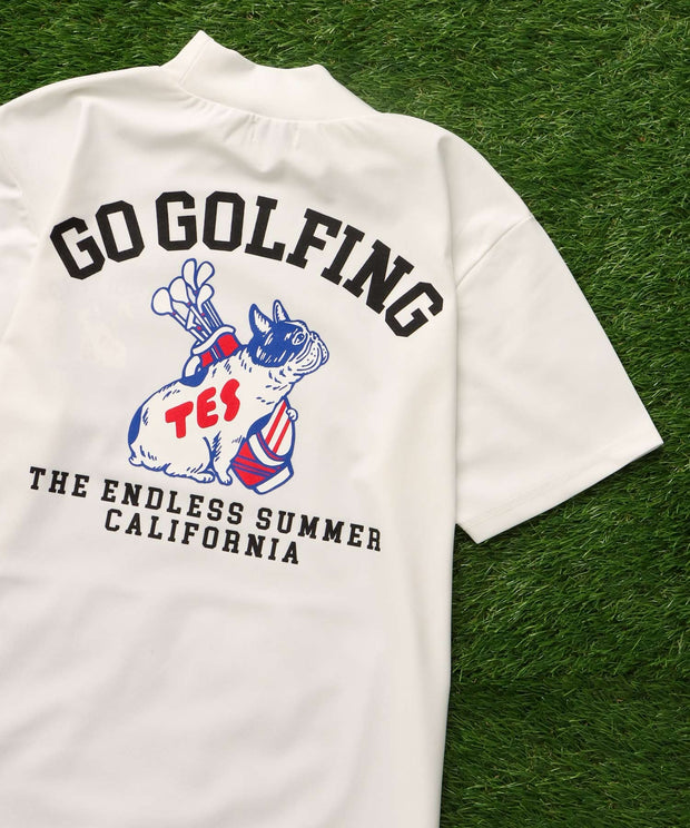 《6月下旬お届け予定》TES GOLF 4WAY STRETCH MOCK NECK / ハイネックTシャツ