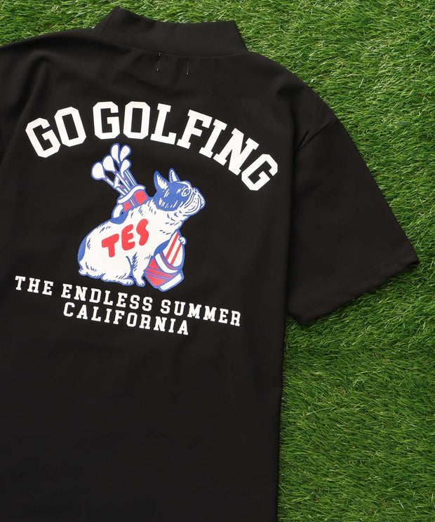 《6月下旬お届け予定》TES GOLF 4WAY STRETCH MOCK NECK / ハイネックTシャツ