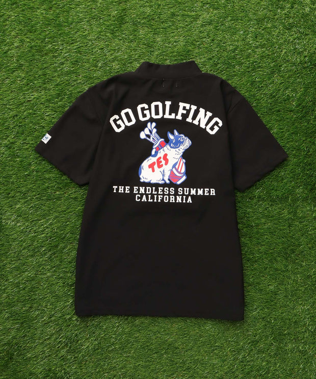 《6月下旬お届け予定》TES GOLF 4WAY STRETCH MOCK NECK / ハイネックTシャツ