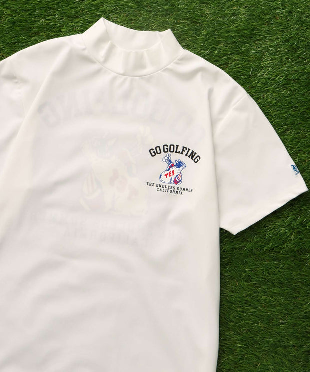 《6月下旬お届け予定》TES GOLF 4WAY STRETCH MOCK NECK / ハイネックTシャツ