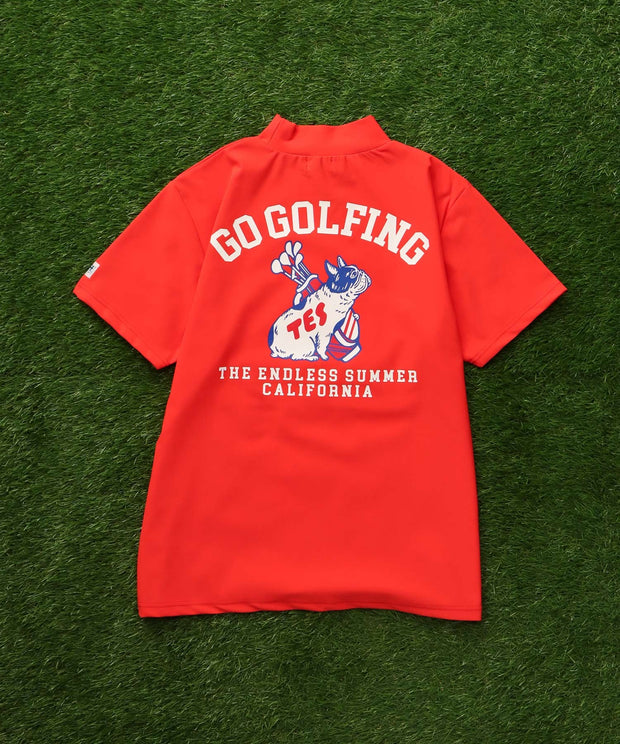 《6月下旬お届け予定》TES GOLF 4WAY STRETCH MOCK NECK / ハイネックTシャツ