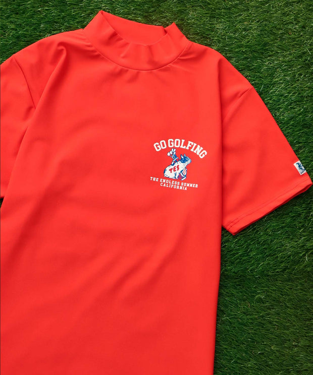 《6月下旬お届け予定》TES GOLF 4WAY STRETCH MOCK NECK / ハイネックTシャツ