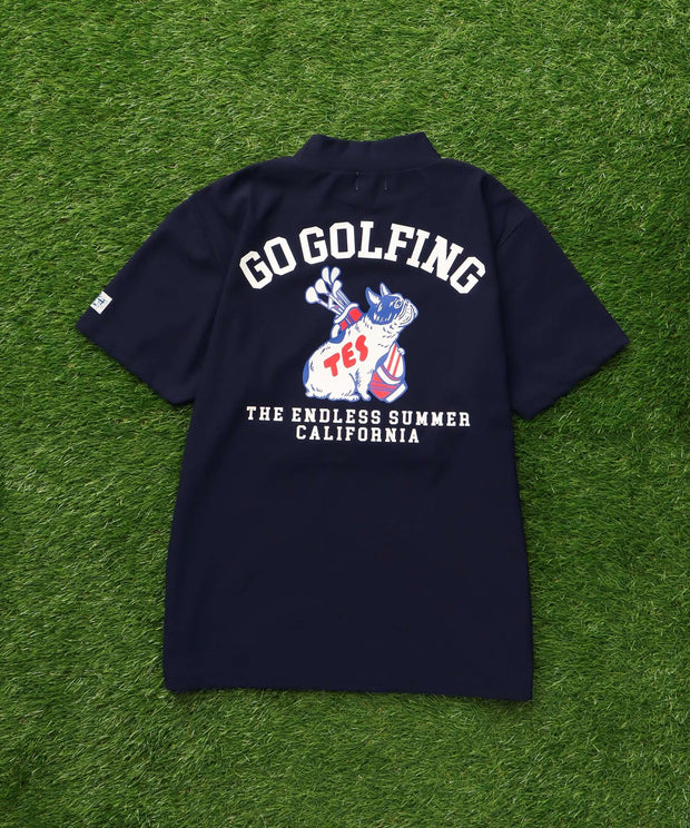 《6月下旬お届け予定》TES GOLF 4WAY STRETCH MOCK NECK / ハイネックTシャツ