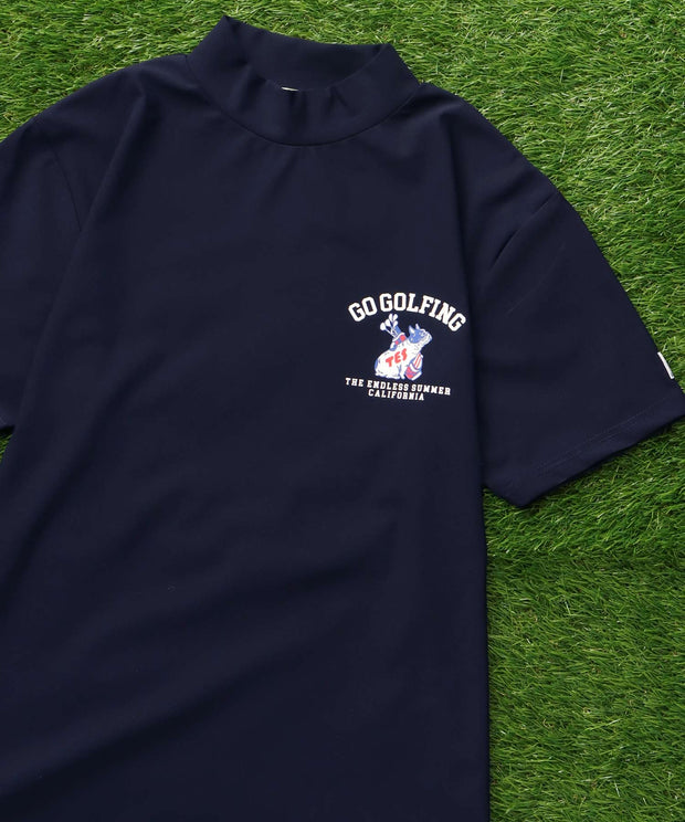 《6月下旬お届け予定》TES GOLF 4WAY STRETCH MOCK NECK / ハイネックTシャツ