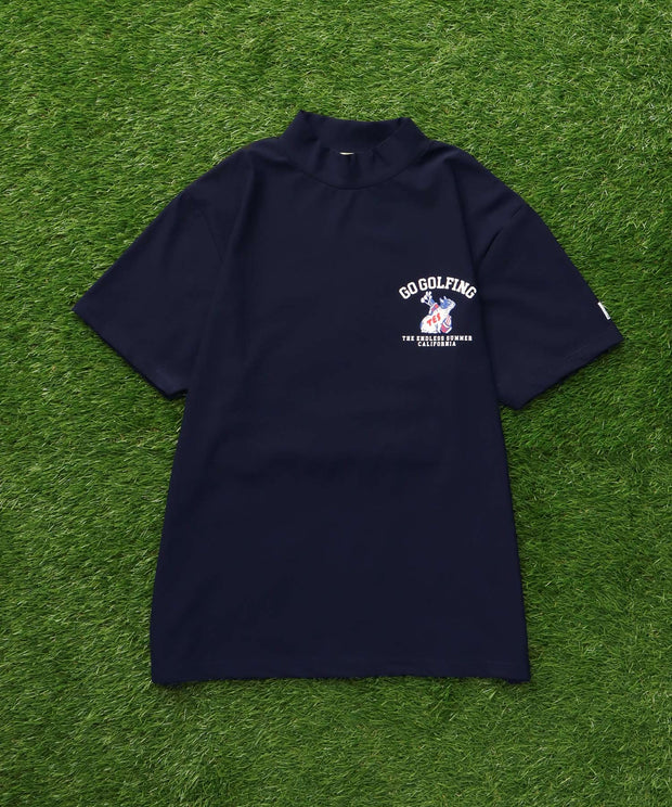 《6月下旬お届け予定》TES GOLF 4WAY STRETCH MOCK NECK / ハイネックTシャツ