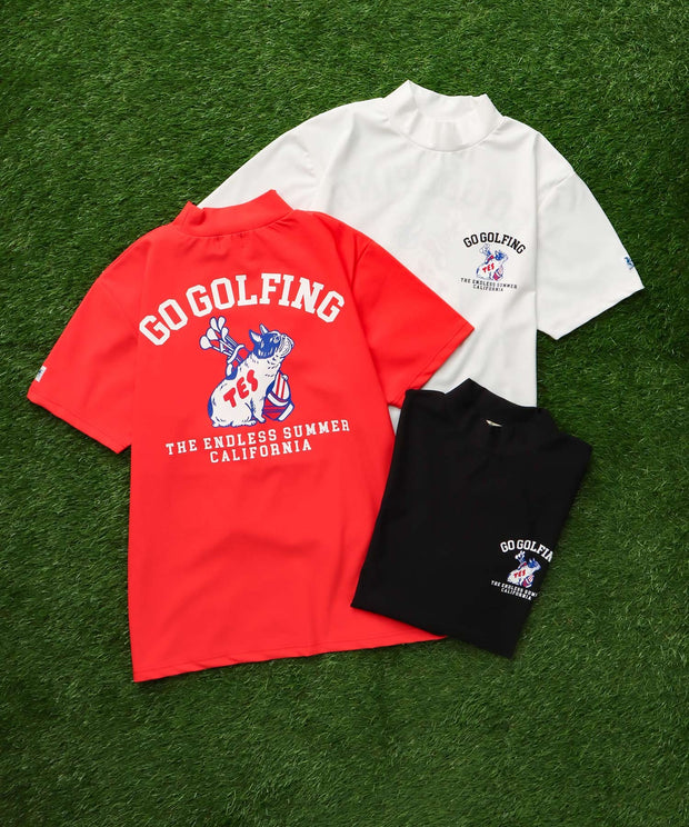 《6月下旬お届け予定》TES GOLF 4WAY STRETCH MOCK NECK / ハイネックTシャツ