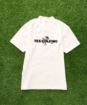 《6月下旬お届け予定》TES GOLF 4WAY STRETCH MOCK NECK GOLFING LOGO / ハイネックTシャツ