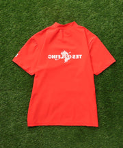 《6月下旬お届け予定》TES GOLF 4WAY STRETCH MOCK NECK GOLFING LOGO / ハイネックTシャツ