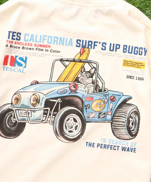 《6月下旬お届け予定》TES SURF'S UP BUGGY T-SHIRT / Tシャツ