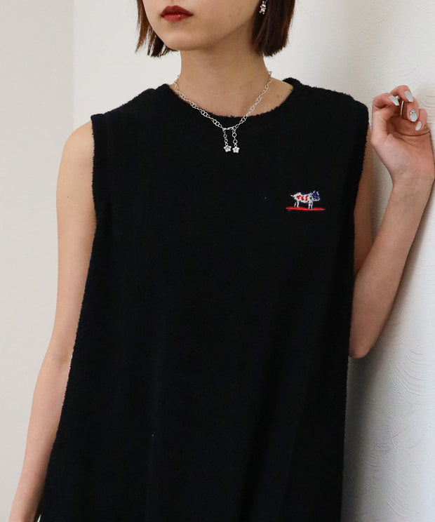 TES COMFORTABLE PILE NOSLEEVE ONE PIECE/ ワンピース