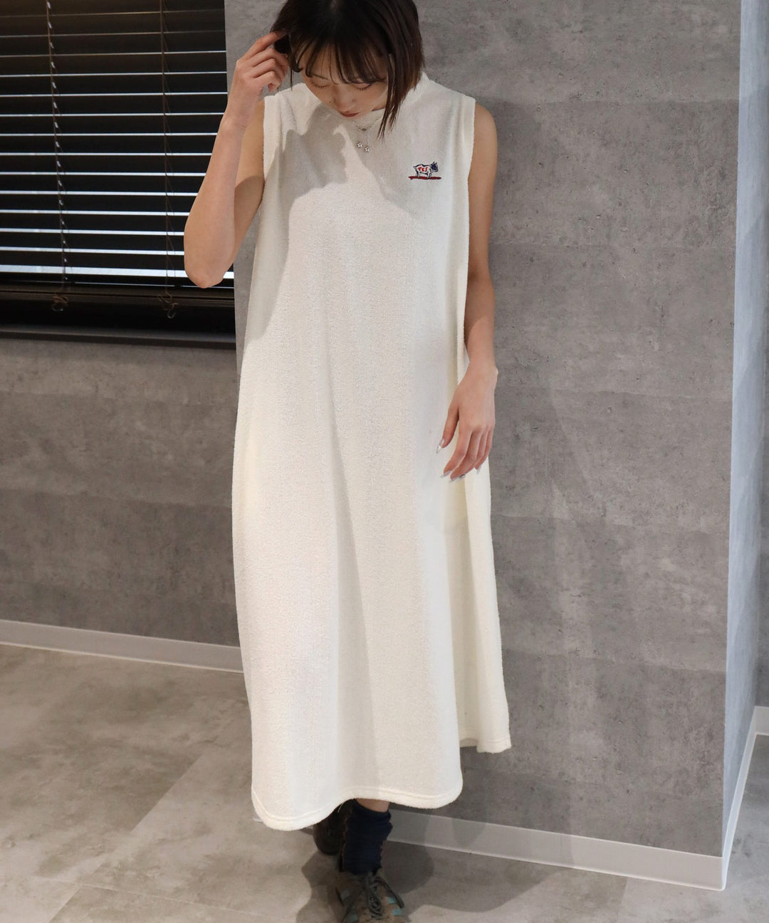TES COMFORTABLE PILE NOSLEEVE ONE PIECE/ ワンピース – TES | THE