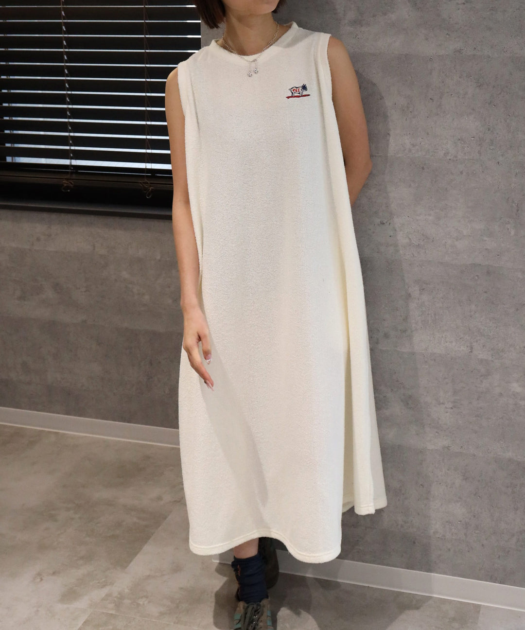 TES COMFORTABLE PILE NOSLEEVE ONE PIECE/ ワンピース – TES | THE