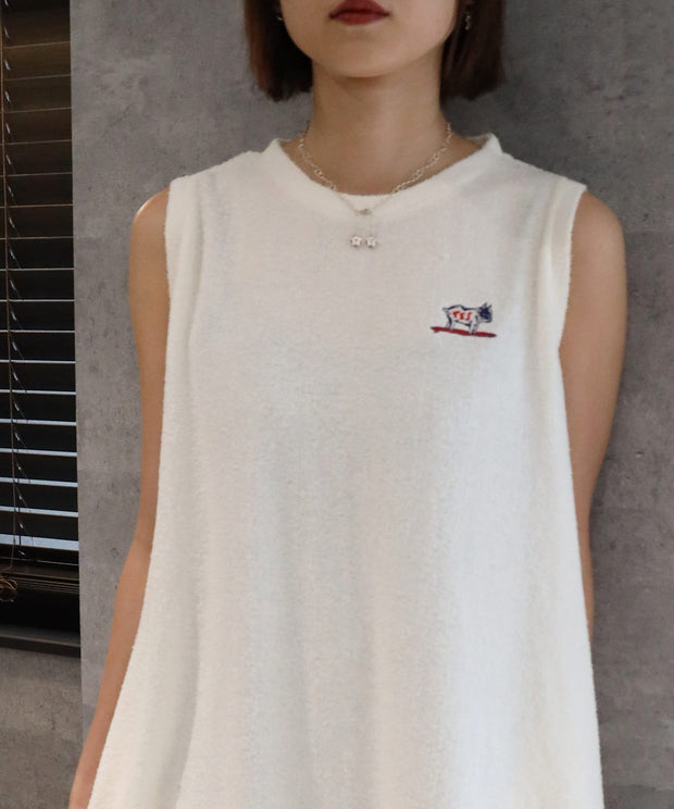TES COMFORTABLE PILE NOSLEEVE ONE PIECE/ ワンピース