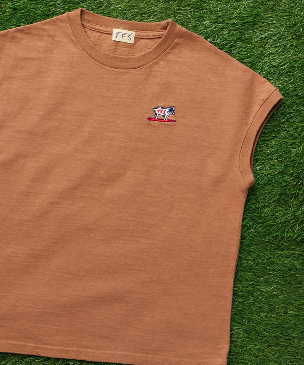 《6月下旬お届け予定》 TES ORGANIC COTTON FRENCH SLEEVE / Tシャツ