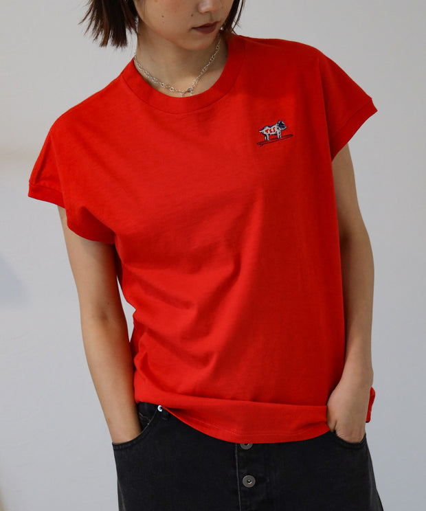 《6月下旬お届け予定》 TES ORGANIC COTTON FRENCH SLEEVE / Tシャツ