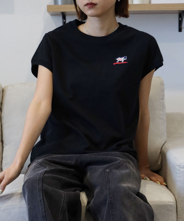 《6月下旬お届け予定》 TES ORGANIC COTTON FRENCH SLEEVE / Tシャツ