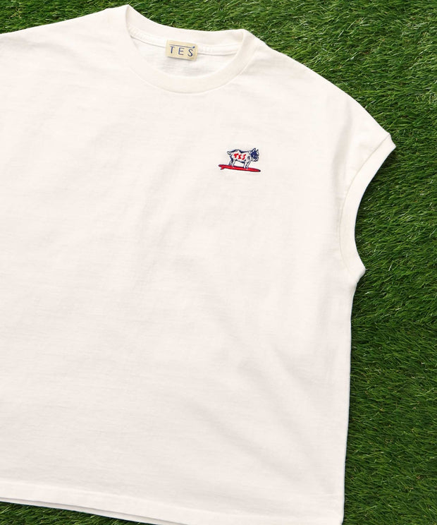 《6月下旬お届け予定》 TES ORGANIC COTTON FRENCH SLEEVE / Tシャツ
