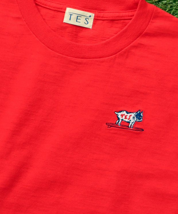 《6月下旬お届け予定》 TES ORGANIC COTTON FRENCH SLEEVE / Tシャツ